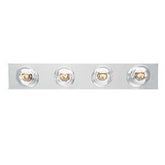 Westinghouse 6641100 Indoor Bath Bar Wall Fixture, 4-Lamp, Chrome Plated Fixture